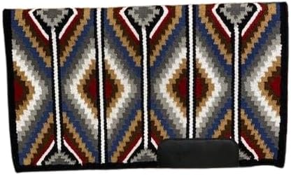 Handmade Western Ranch Saddle Blanket | Genuine New Zealand Wool Pad | Custom Equestrian Gear AM-312 (36" x 42")