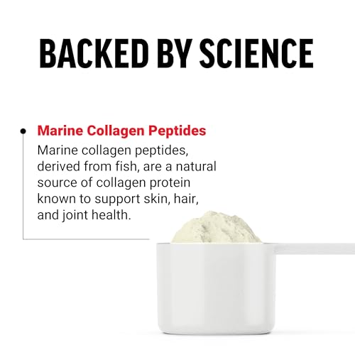 Image of Force Factor Marine Collagen Powder for Women and Men, Marine Collagen Peptides Type I & III with Hyaluronic Acid to Support Healthy Hair, Skin, Nails, Bones, and Joints, Unflavored, 30 Servings