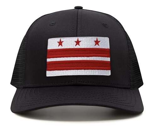Image of International Tie City Hat for Men and Women, Adjustable Snapback Trucker Baseball Cap with Embroidered Patch