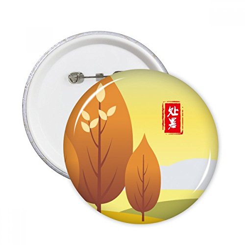 Pins bouton Twenty Four solaire ronde pour personnaliser vos vestes