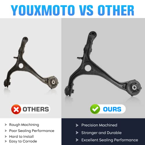 Front Lower Driver Passenager Side Control Arms Fit for Acura TL 2004 2005 2006, with Ball Joints Suspension Kit K641543 K641544-4 pcs by Youxmoto - Image 3