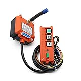 JDIME F21-E1B 2S E2B-8 AC 220V 110V 380V 36V DC 12V 24V Wireless Industrial Remote Controller switches Hoist Crane Control Lift Crane(F21-2S,DC 24V)