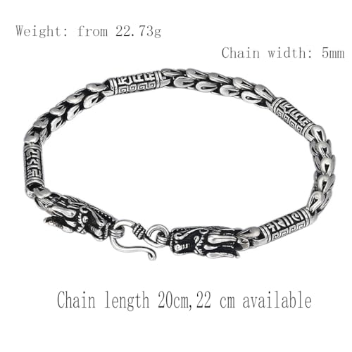 Règle de Précision Antidérapante Argent Échelle de Dragon pour Hommes