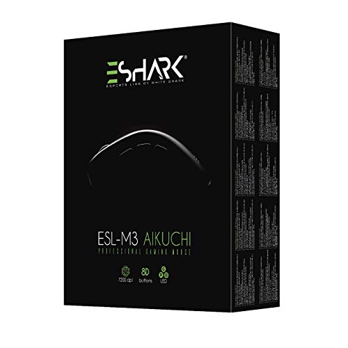 Eshark Mouse ESL-M3 Aikuchi, ratón óptico USB de 800DPI en color negro 3