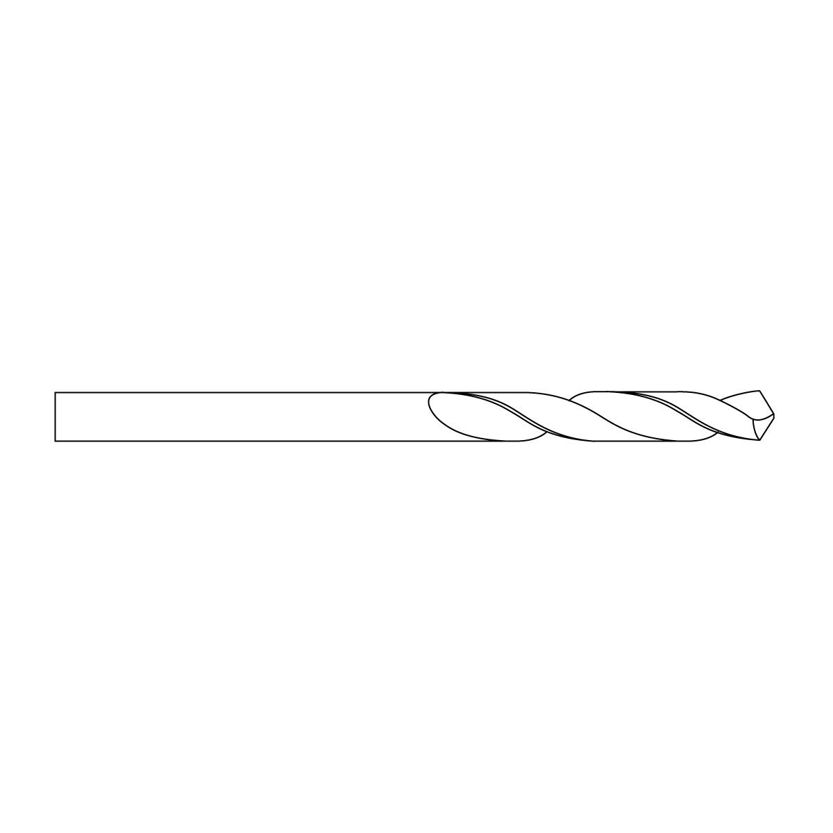 GOEBEL® - 10 sztuk – wiertło z profilem drążonym HSS Ø 5,9 mm x dł. 260 mm szlifowane wiertło profilowe drążone HSS
