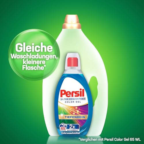 Persil Ultra Konzentrat Color Waschmittel (2 x 65 Waschladungen), hochkonzentriertes Flüssigwaschmittel mit Tiefenrein-Plus Technologie… – Ansicht 5