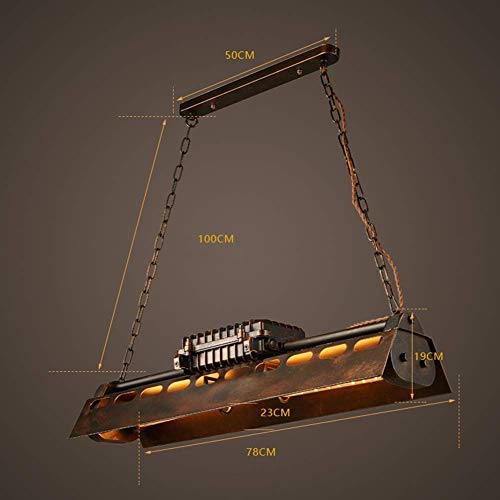 WGFGXQ Vintage Dining Table Pendant Light, 4 Light Metal Steampunk Hanging Lamp Height Adjustable Chandelier E27 Ceiling Light for Dining Room Living Room Bar steampunk buy now online WGFGXQ Vintage Dining Table Pendant Light, 4 Light Metal Steampunk Hanging Lamp Height Adjustable Chandelier E27 Ceiling Light for Dining Room Living Room Bar steampunk buy now online