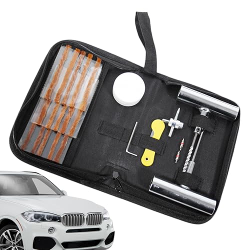 Yidueace däck reparation remsor – multifunktionell punktering | komplett set för däckreparation med lappar, för förare nybörjare proffs motorcyklar lastbilar husbil minivans