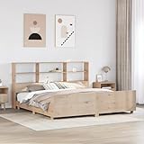 Fasba Massivholzbett ohne Matratze 180x200 Kiefernholz, Modernes Bettgestell Holzbett für Schlafzimmer Gästezimmer Apartments Gästebett3323680