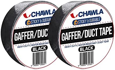 | Duct Tape 48mm x 50m WHITE Gaffer Tape | Cloth Waterproof Heavy Duty Grey Tape High Strength Duct Tape | SILVER | BLACK | WHITE | RED (1, Silver)