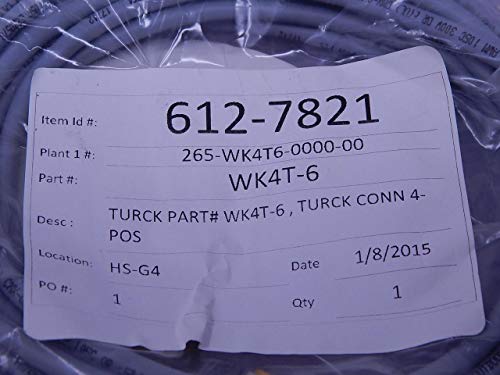 Turck Wk 4T-6 Wk4T6 Wk-4T-6 U2216-0 Euro Fast Cords #TOP3