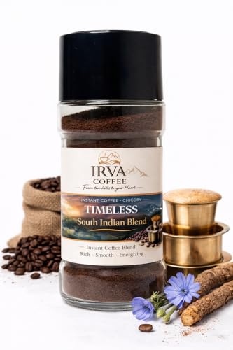 Image of IRVA Timeless South Indian Blend | Coffee & Chicory Mix | Filter Kaapi Experience | Rich, Strong Aroma | Crafted for Traditional Milk Coffee | 50g | 18-25 Cups