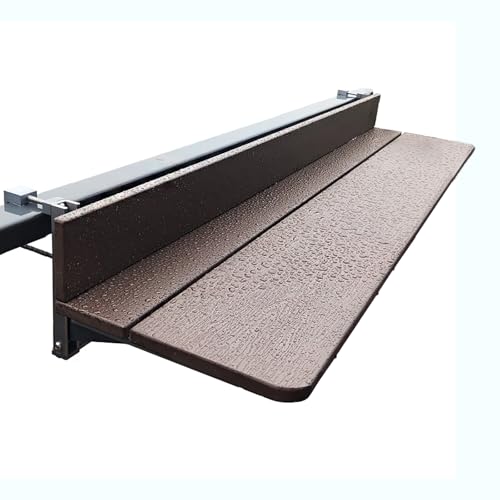 Bureau de service peu encombrant et pliant pour balcon et garde-corps - 2