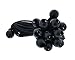 ABN 6in Ball Bungee 25-Pack - Black Bungee Cord Loop Straps with Plastic Balls for Tarp Tie Down, Lacrosse, Soccer