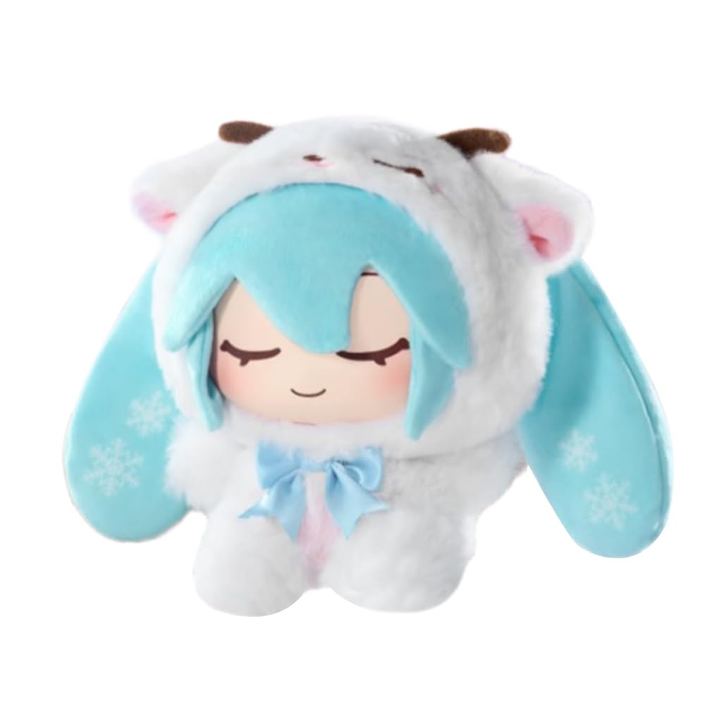 Xinchangda Miku Plush FIgure Anime Miku Plush Pillow PP Cotton Pendant Keychain Soft Character Cute Anime Backpack Charm Cartoon Mini Plushies Pillow Sofa Car Decor — image 1