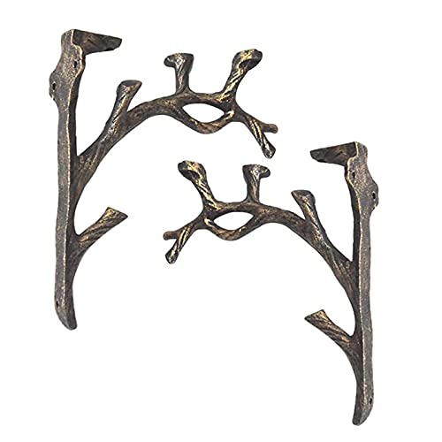 Escuadras Metalicas Rústico hierro fundido, Soportes para Estante Ahorrar Espacio, Decoración del Hogar Para llaves, ropa, Estantes Flotantes Para Estante Almacenamiento, Estantería, Cocina, Jardín