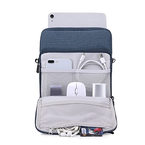 Image of SWOOK 13 inch Laptop Sleeve Case 13.3 Compatible with New MacBook Air M1 A2337 A2179 A1932 2018-2021| MacBook Pro A2338 M1 A2251 A2289 A2159 A1989 A1706 A1708|XPS Surface Pro ThinkPad Envy Swift 3 - Navy blue