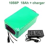 li-ion akku 36v 11ah  Seilylanka 36V 18Ah 10S6P Li-ion Akku Pack E-Bike Ebike Elektrofahrrad 42V Mit Ladegerät Batterie
