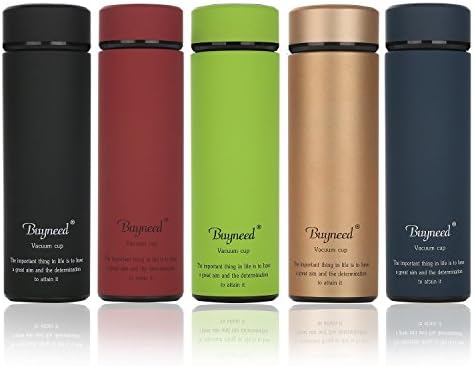 Double Wall Vacuum Insulated Travel Mug 16 oz-Stainless Steel Loose Leaf Tea Infuser with Strainer - Coffee Tumbler- Fruit and Juice Infused,Leak-Proof Cup Lid, Portable Water Bottle