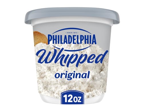 Philadelphia Whipped Cream Cheese Spread, 1 Tub, for Smooth, Spreadable Mornings, Original, No Artificial Preservatives, Flavors or Dyes, 12 oz