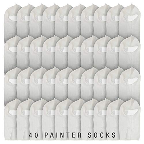 TCP Global Premium Painter's Head Sock (40 Pack) - Soft Stretch Cotton Hood Mask for Spray Painting, Sanding & Dust Protection - One Size Fits All