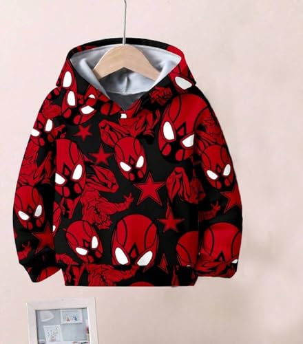 Image of Boys Humour and Comic Printed Long Sleeves Sweatshirt, Cotton Blend, Hooded Neck