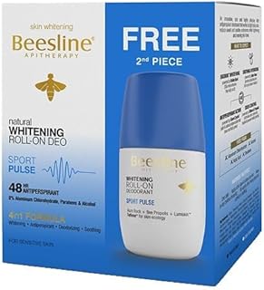 Beesline Whitening Roll-On Deodorant Sport Pulse 48h Protection (1+1) Promo Pack - 50 ml