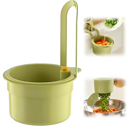 Adjustable Sink Strainer Basket, Strainers and Colanders Food Waste Colander for Kitchen Pasta Strainer Seive, Sieves and Strainers Faucet Hanging Filter Basket, Colander with Handle