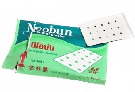 NeoBun - Chinese Pain Relief Menthol Pads Patch Value Pack x 2 Packs (1 Pack = 10 Sheet Pads)