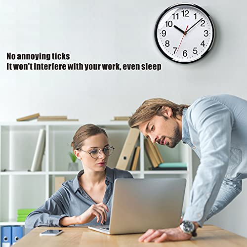 Plumeet 25cm Orologio da Muro, Silenzioso con