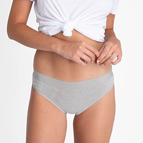 Braguitas Menstruales Kiwitas Classic Sporty De Platanomelón (Gris) - Xl