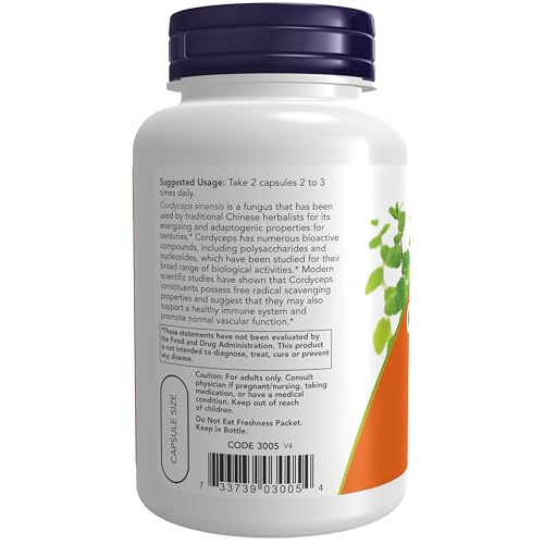 Image of Now Foods Cordyceps 750 Mg Healthy Immune Support Capsules - 90 Veg Capsules