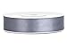 Produktbild SiDeSo® Satinband 25m x 6mm viele Farben Hochzeit Dekoband Geschenkband Antennenband Schleifenband (grau)