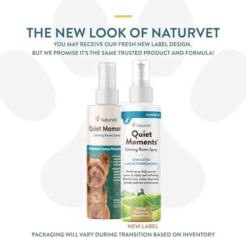NaturVet Quiet Moments Herbal Calming Room Spray Dog Supplement - 8 oz