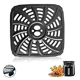 HEISENLIN 4QT Air Fryer Grill Plate for Gourmia GAF414 Digital Air Fryers, Upgraded Nonstick Air Fryer Grill Pan Crisper Plate Tray Rack Insert Grate Grid Shelf for 4QT Gourmia Air Fryer
