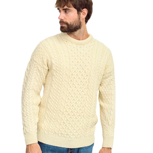 Aran pull en laine vierge idéal pour vos balades automnales et hivernales