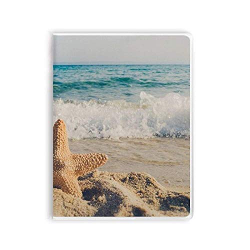 Carnet de notes plage et étoile de mer pour journal intime et écriture créative