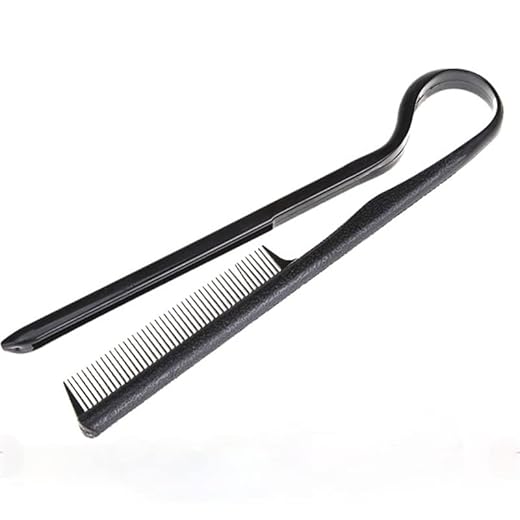 PULABO 1PC Useful Hair Straighten Salon Comb Hairdressing Smooth Tool Hold Tongs Hair Styling Tools for Women Hair Brush Straightener Durable