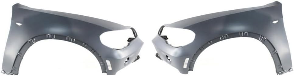 Quarter Panel Set of 2 Front Right Left Primed Plastic with Holes Lamp Repair Patch for X5 3.0si/4.8i 07-08 & xDrive30i/xDrive35d/xDrive48i 09-10 Car