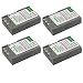 Kastar 4-Pack EN-EL9a Battery Replacement for Nikon EN-EL9 EN-EL9a Battery, Nikon D5000 SLR Digital Camera, D40 SLR Digital Camera, D40X SLR Digital Camera, D60 SLR Digital Camera, D3000 SLR Camera