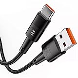 AD 6A USB to Type C Cable – 66W 6-A Quick Charging & Data Transfer in One High Stable Current Save F
