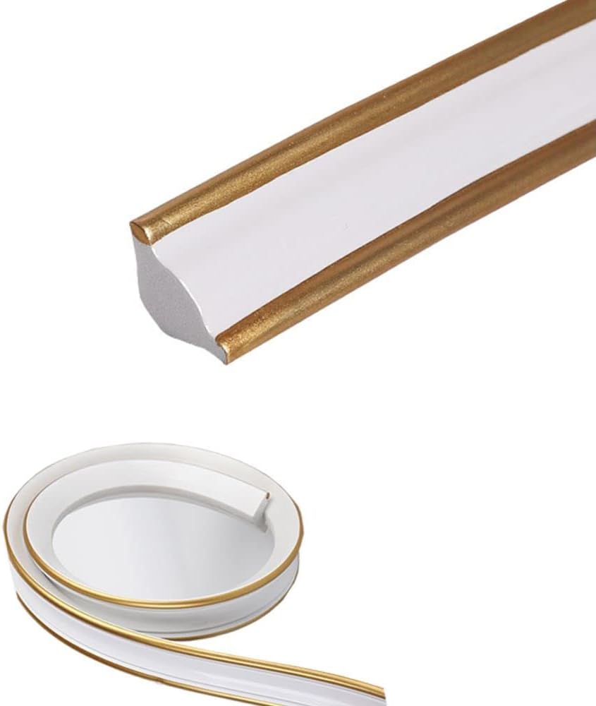 Zayejod PVC Quadrant Trim,Skirting Board,Moulding Trim,Plastic Wall