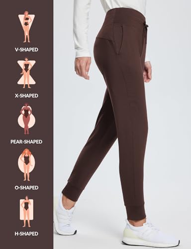 baleaf Women's Fleece Lined Pants Water-Resistant Sweatpants Winter Thermal Ski Hiking Running Joggers3