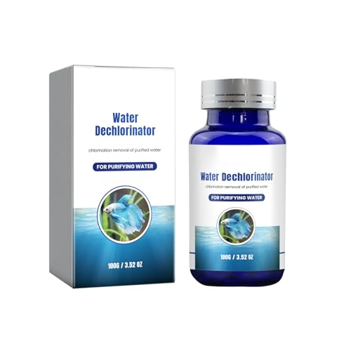 Premium-Entchlorungstabletten für Aquarienwasser, schnell wirkender Entferner für Aquarien- Wasserwechsel wirksam für Meer- Süßwasseraquarien Twm431 (Blue, One Size)