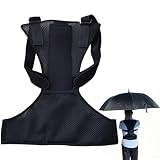 Hayaww tragbarer Schirmhalter für Sonnenschirm Schirmhalterungsgurt Tragbarer Regenschirmhalter Gurt Freihändiger Regenschirmhalter Nur für die meisten faltbaren Regenschirme (B)