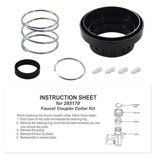 Gyoffull GY-285170 FAUCET Wp285170 Dishwasher Faucet Adapter 285170 Collar Kit Fit Replacement thumb #6