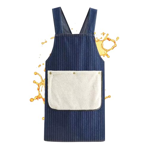Tabliers de cuisine mignons – Tablier résistant à l'eau, protection contre l'huile de 94 cm pour la cuisine, le nettoyage des vêtements de travail avec sangles réglables, équipement de cuisine
