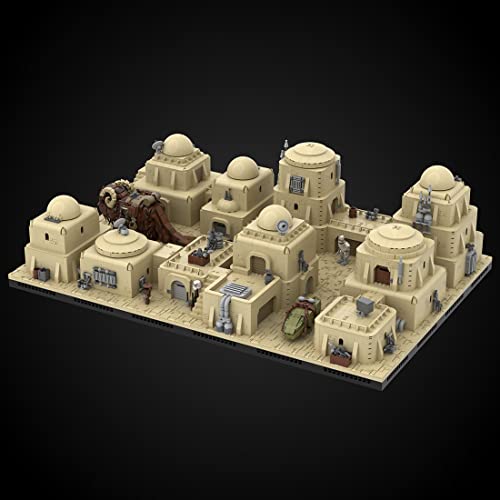 SOND Tatooine Desert City Modular Building Blocks Set,MOC-102135 klemmbausteine, Compatible with Lego Space Wars 7449… – Bild 4