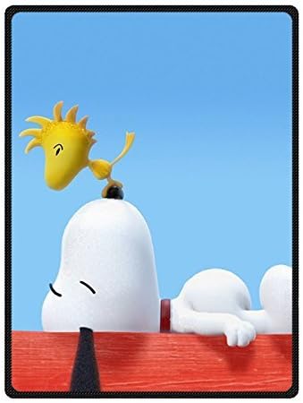 Custom Peanuts Snoopy Catoon Fleece Throw Blanket Queen Size 58 x 80""