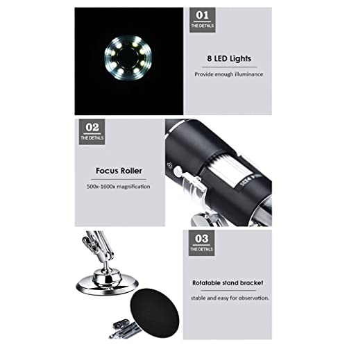 Microscope numérique haute clarté doté d'un éclairage d'agrandissement led - 4